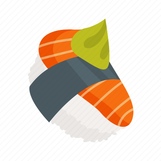 Sushi, flat, icon, fork, equipment, eat, vegetable icon - Download on Iconfinder