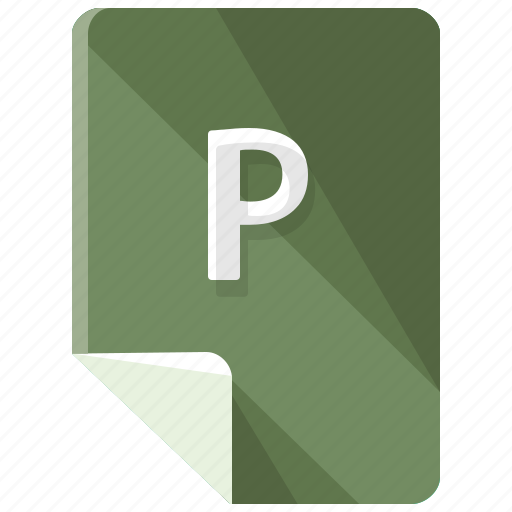 Extension, file, format, p icon - Download on Iconfinder