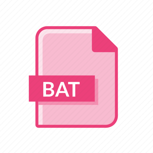 Bat, extension, file format, format icon - Download on Iconfinder