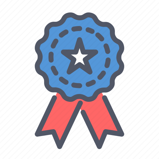 America, american, independence day, july 4th, medal, patriot, ribbon icon - Download on Iconfinder