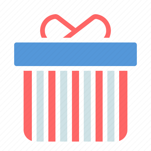 America, american, celebrate, gift, independence day, july 4, present icon - Download on Iconfinder