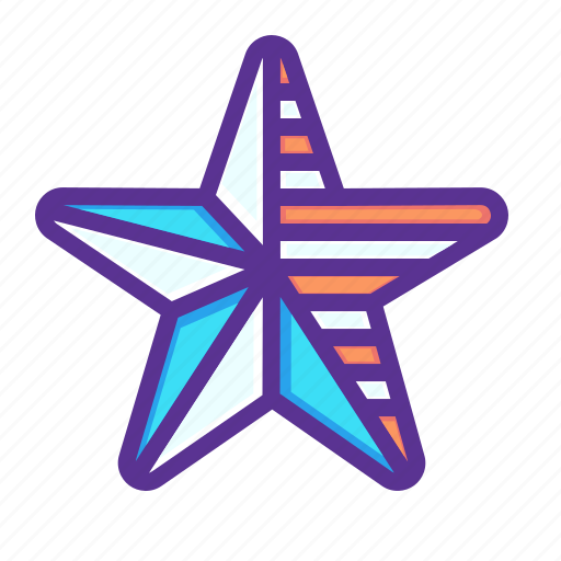 America, american, fourth, fourth of july, independence day, july 4, star icon - Download on Iconfinder