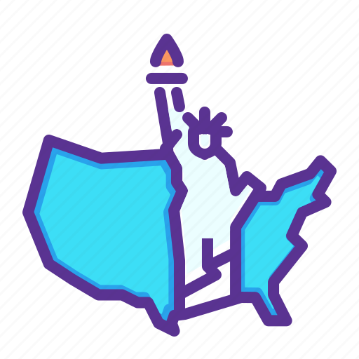 America, american, independence day, july 4, liberty, statue, united states icon - Download on Iconfinder