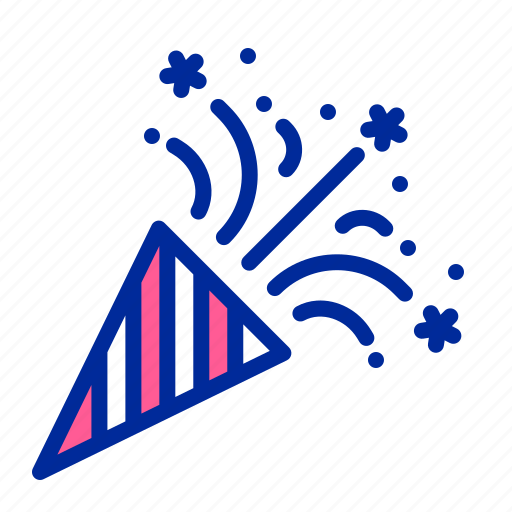 America, american, celebrate, cone, independence day, july 4, party icon - Download on Iconfinder
