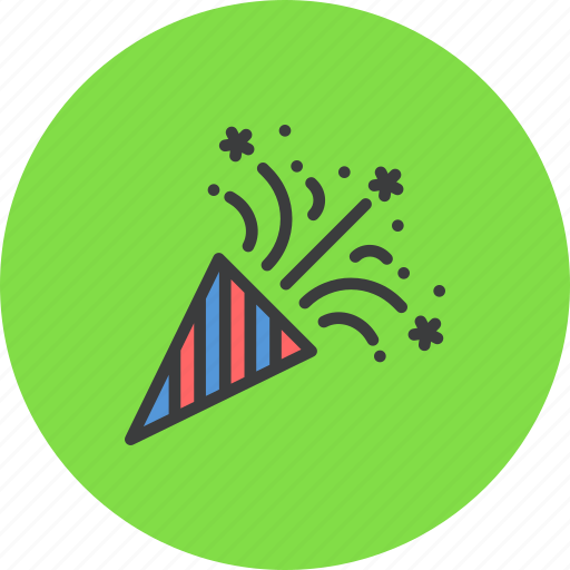 America, american, celebrate, cone, independence day, july 4th, party icon - Download on Iconfinder
