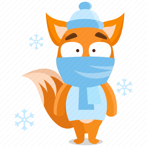Cold, emoji, emoticon, fox, smiley, sticker icon - Download on Iconfinder