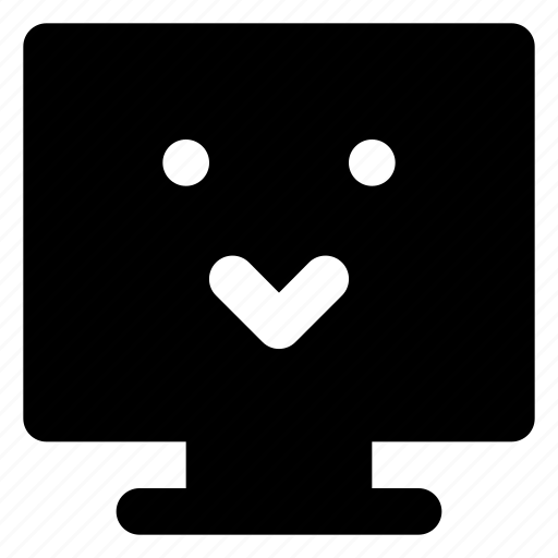 Computer, cute, emoji, emoticon, smiley, smilling icon - Download on Iconfinder