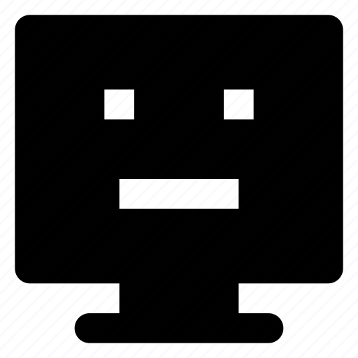 Computer, emoji, emoticon, expressionless, smiley icon - Download on Iconfinder