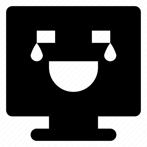 Computer, emoji, emoticon, joy, smiley, tears icon - Download on Iconfinder