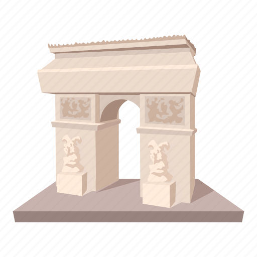 Arch, cartoon, france, paris, tower, travel, triumphalarch icon - Download on Iconfinder
