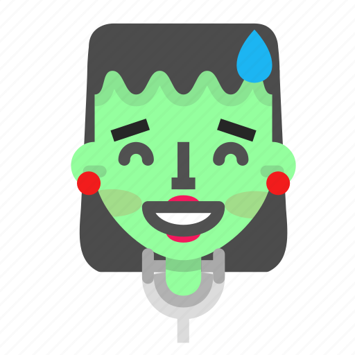 Emoji, female, frankenstein, halloween, horror, monster, sorry icon - Download on Iconfinder