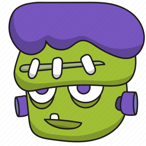 1, frank, head, zombie, horror, human, monster icon - Download on Iconfinder