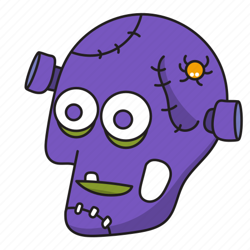 .svg, skull, frank, halloween icon - Download on Iconfinder