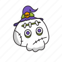 skull, .svg, halloween