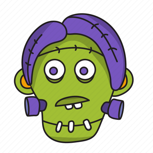 .svg, zombie, head, halloween, frank icon - Download on Iconfinder