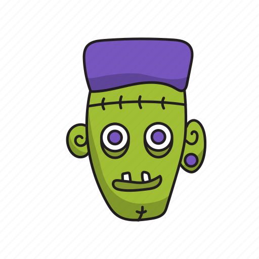 .svg, head, halloween, zombie, frank icon - Download on Iconfinder
