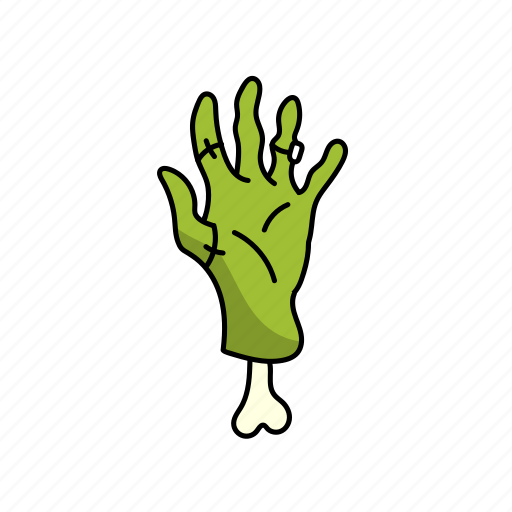 .svg, hand, bone, halloween icon - Download on Iconfinder