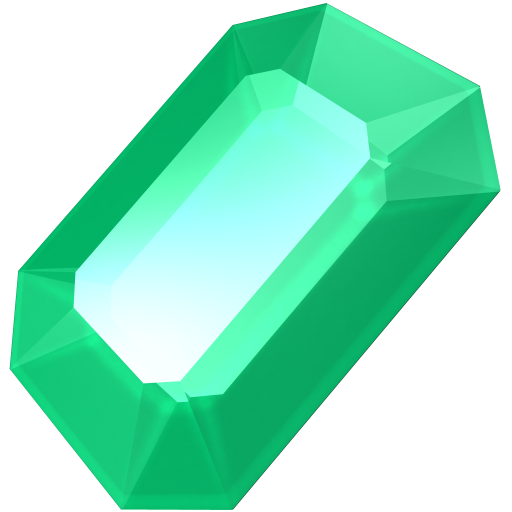Emerald, gem, gemstone, green, jewel, precious, stone icon - Free download
