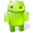 android, with, shadow