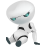 robot, sad