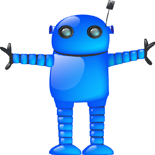 Blue, robot, machine gun, machine, automatic machine, automaton, automatic icon - Free download