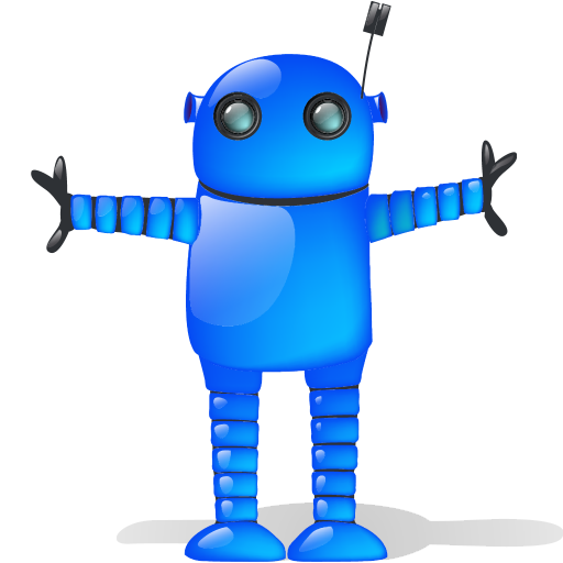 Blue, shadow, with, robot, machine gun, machine, automatic machine icon - Free download