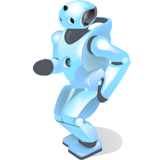 Shadow, with, robot, dancing icon - Free download
