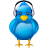 audio, social media, twitter, bird, volume, music, social, logo, tweet, headphones