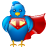 bird, hero, logo, social, social media, super, tweet