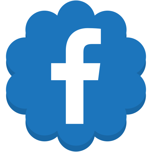 Facebook, flower, media, round, social icon - Free download