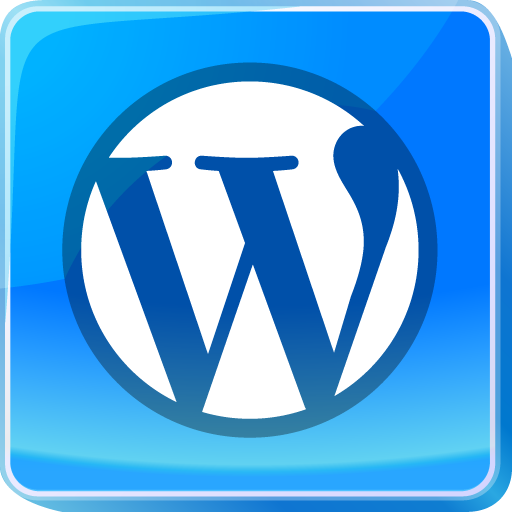 Logo, media, blue, wordpress, square, social, social media icon - Free download