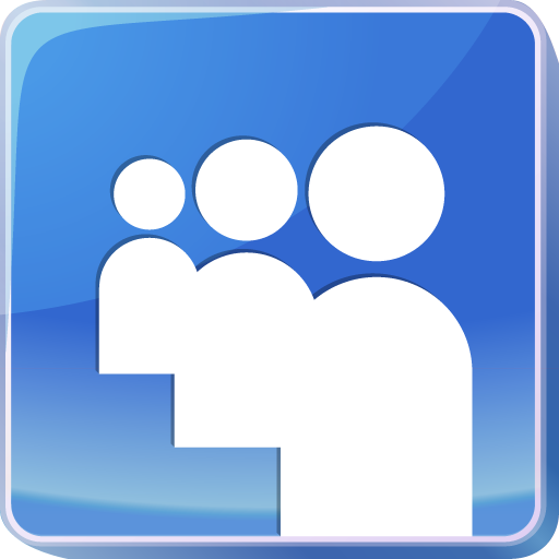 Myspace, knob, cohort, group, groups, pin, people icon - Free download