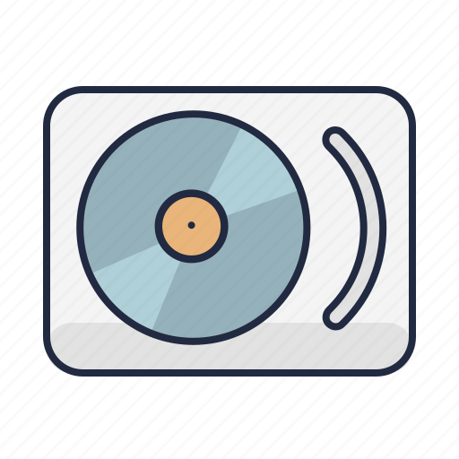 Dj, hipster, music, turntable, vinyl, audio, player icon - Download on Iconfinder