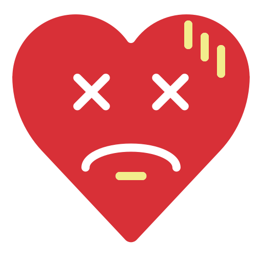 Dead, emoji, emotion, heart, kill icon - Free download