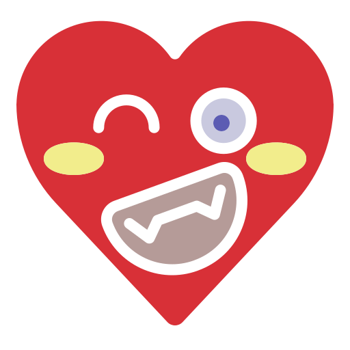 Emoji, emotion, funny, happy, heart, smile icon - Free download