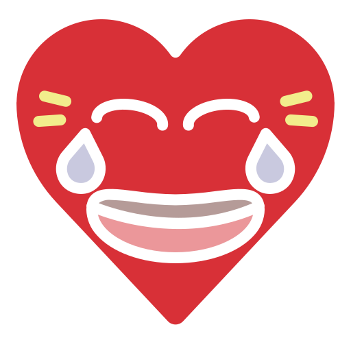 Emoji, emotion, funny, heart, joke, laugh icon - Free download