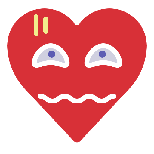 Emoji, emotion, eyes, fear, heart, nervous, roll icon - Free download