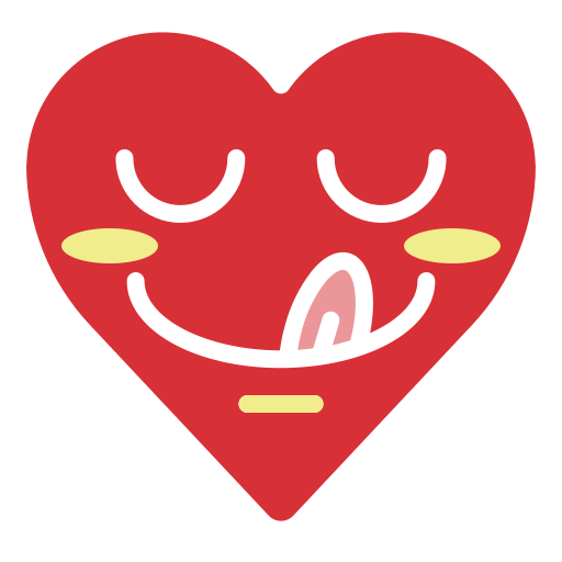 Emoji, emotion, heart, tasty, yummy icon - Free download
