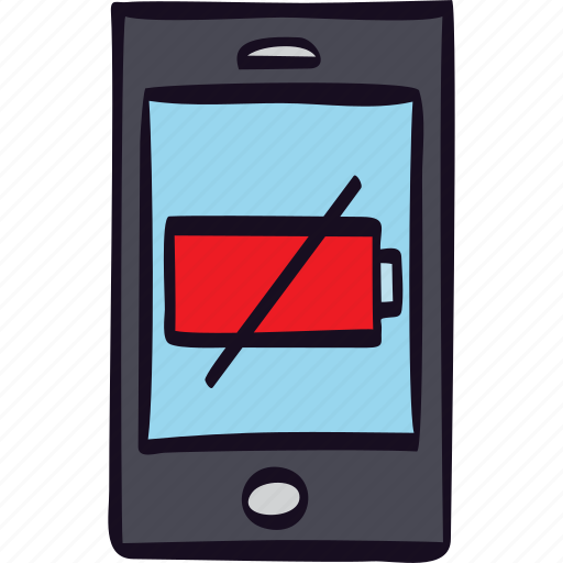 Battery, empty, off, power, smartphone icon - Download on Iconfinder