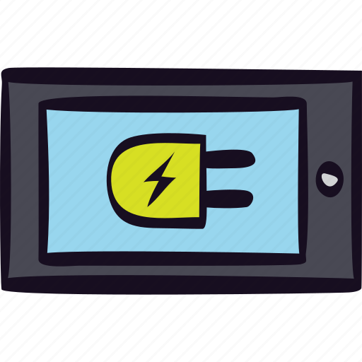 Charger, charging, connected, power, tablet icon - Download on Iconfinder