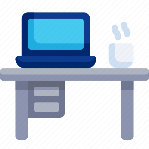 Workplace, office desk, workspace, computerdesk icon - Download on Iconfinder