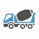 cargo, cement, concrete mixer, deliver, freight transport, truck, vehicle