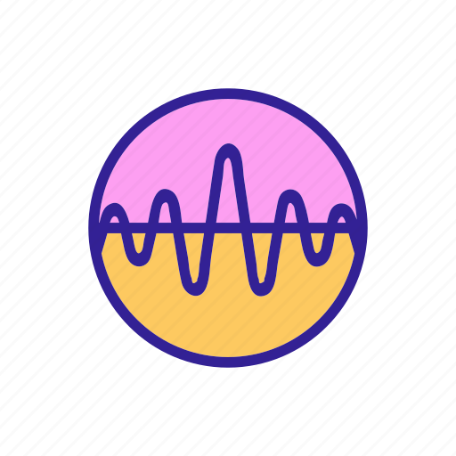 Audio, contour, frequency, sound, speaker, wave icon - Download on Iconfinder