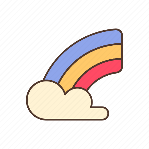 Rainbow, weather, cloud, spring icon - Download on Iconfinder