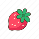 strawberry, fruit, food, spring