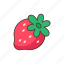 strawberry, fruit, food, spring 