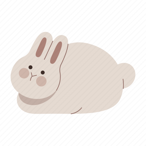 Rabbit, loafing, sit, bunny, animal, pet, character icon - Download on Iconfinder