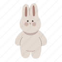 rabbit, standing, bunny, animal, pet, chubby, lovely