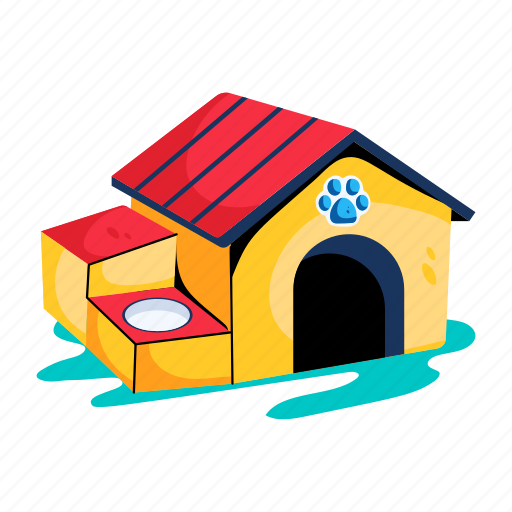 Dog house, dog home, dog shelter, dog kennel, pet home icon - Download on Iconfinder