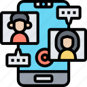 video, call, talk, conversation, online